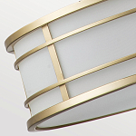 Подвесной светильник цвета латунь с белым матовым плафоном с геометрическим рисунком Feiss варинант исполнения - 6 | Loft Concept в Орле