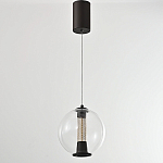 Подвесной светильник с плафоном в форме шара Inner Gleam Orb black  варинант исполнения - 6 | Loft Concept в Орле