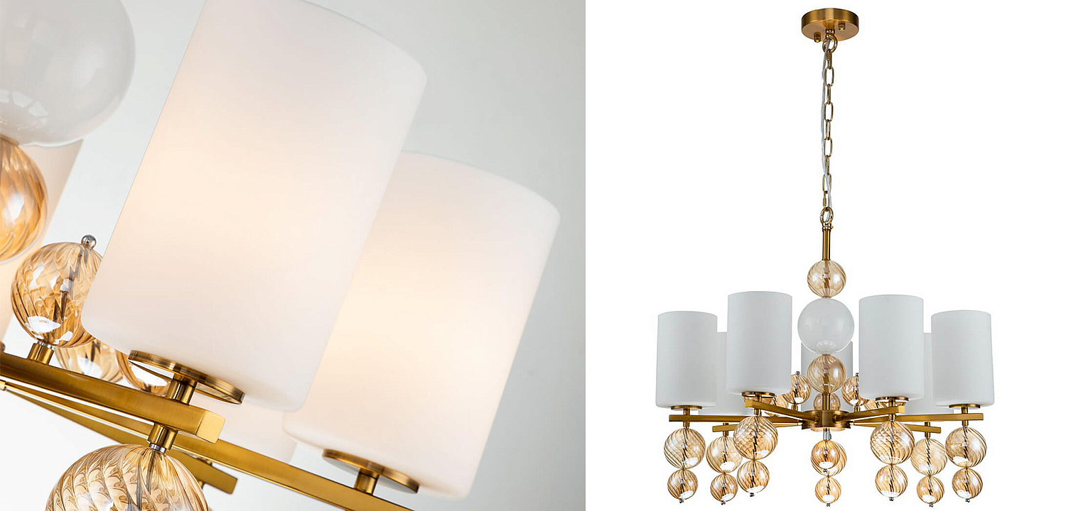Люстра Blown Glass Balloons Chandelier 7 Люстра Blown Glass Balloons Chandelier 7 - Loft-Concept в Орле