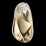 Бра овальное из стекла с золотым элементом Flow Texture  варинант исполнения - 3 | Loft Concept в Орле