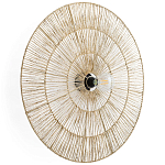 Круглый настенный светильник с декором из пеньковой веревки Alano Wall Lamp варинант исполнения - 1 | Loft Concept в Орле