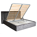 Кровать двуспальная серая с подъемным механизмом  Selecting the Best варинант исполнения - 2 | Loft Concept в Орле