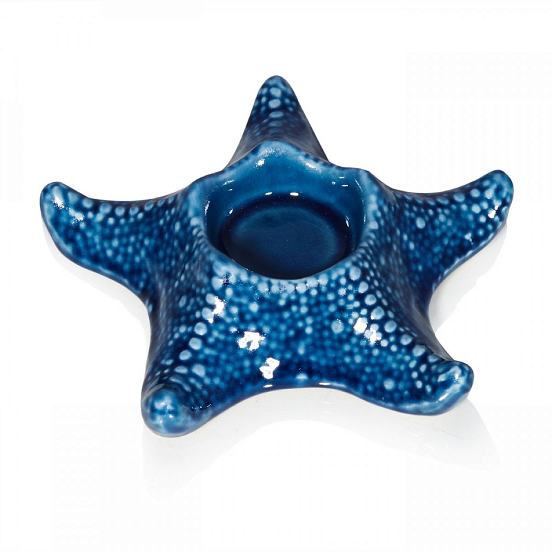 Подсвечник Blue Seaward Синий Подсвечник Blue Seaward Синий в Орле | Loft Concept