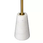 Кофейный столик с круглой столешницей на белом мраморном основании Original Foundation варинант исполнения - 5 | Loft Concept в Орле