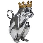 Статуэтка обезьяна в короне серебряная Golden Monkey варинант исполнения - 4 | Loft Concept в Орле