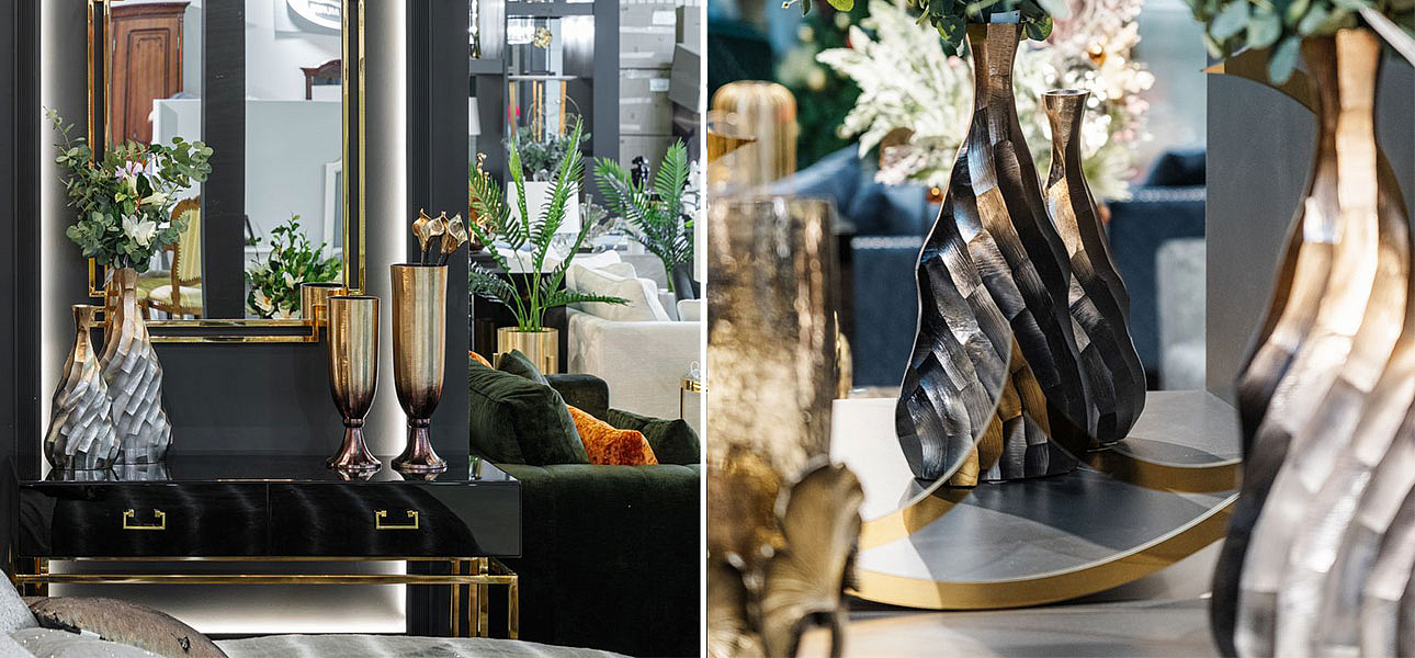 Ваза Top black and gold Ваза Top black and gold - Loft-Concept в Орле