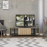 ТВ-тумба с откидной дверцей и 4-мя полками ZITANO TV STAND OAK варинант исполнения - 1 | Loft Concept в Орле