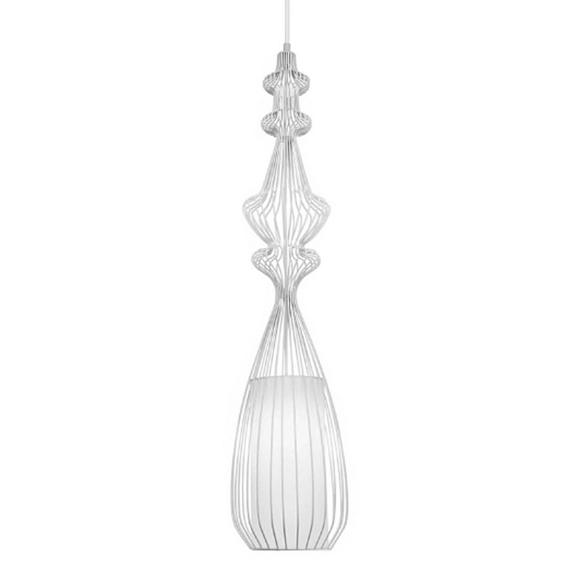 Подвесной светильник Wire Dream Pendant 1 Белый Белый Подвесной светильник Wire Dream Pendant 1 Белый Белый в Орле | Loft Concept