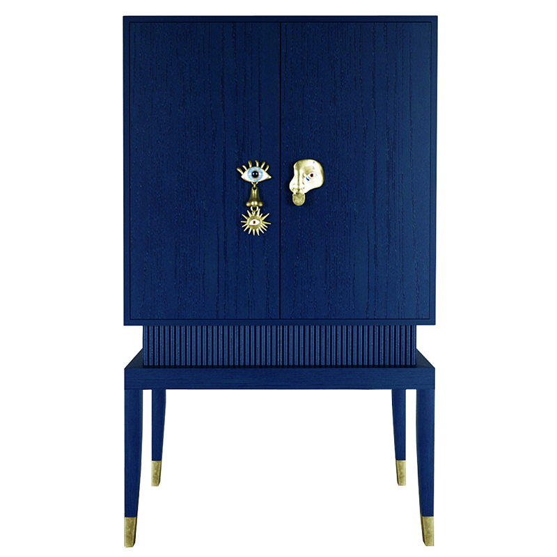 Кабинетный шкаф Elsa Dreams Blue с 2-мя ящиками Синий в Орле | Loft Concept 