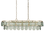 Люстра овальной формы с каскадом из декоративных элементов Harmony of Light варинант исполнения - 3 | Loft Concept в Орле