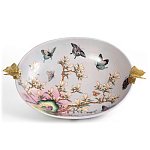 Белое фарфоровое блюдо с изображением бабочек Eden Garden варинант исполнения - 2 | Loft Concept в Орле