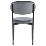 Стул с круглым сиденьем на металлическом основании ALFIE CHAIR Grey варинант исполнения - 3 | Loft Concept в Орле