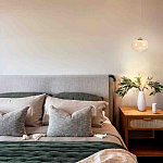 Подвесной светильник с янтарным рифленым стеклянным плафоном Ferm Living варинант исполнения - 7 | Loft Concept в Орле