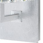 Бра серебряное с фактурным прозрачным абажуром Optical Crystal варинант исполнения - 2 | Loft Concept в Орле