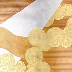 Обои ручная роспись в стиле Арт-деко Namban Colourway SC-290 on Deep Rich Gold gilded paper варинант исполнения - 1 | Loft Concept в Орле