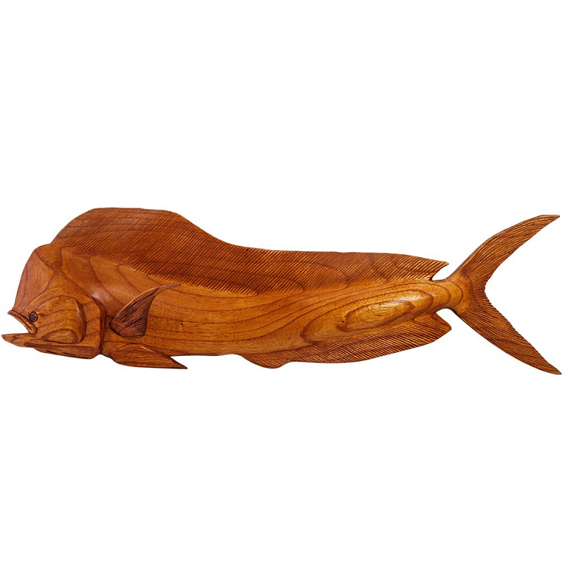 Статуэтка деревянная в виде рыбы Fish of the World Коричневый Статуэтка деревянная в виде рыбы Fish of the World Коричневый в Орле | Loft Concept