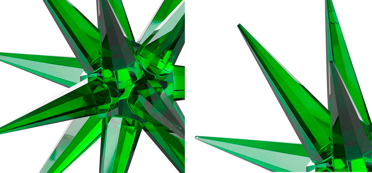 Статуэтка стеклянная зеленая звезда Green Star Статуэтка стеклянная зеленая звезда Green Star - Loft-Concept в Орле