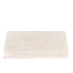 Подставка под шар квадратная из натурального камня Мрамор Белый Natural Stone Sphere Stands варинант исполнения - 1 | Loft Concept в Орле