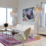 Торшер в виде золотого дерева с листьями FAIRYTREE Light варинант исполнения - 3 | Loft Concept в Орле