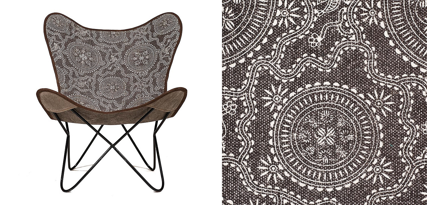 Кресло Indian black and white pattern - Loft-Concept в Орле