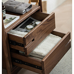 Вешалка деревянная с 2- мя ящиками Moon Walnut Furniture варинант исполнения - 9 | Loft Concept в Орле