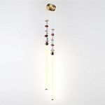 Бра с 2-мя вертикальными акриловыми светодиодными трубками и декоративными шариками PEARLS Suspension варинант исполнения - 1 | Loft Concept в Орле