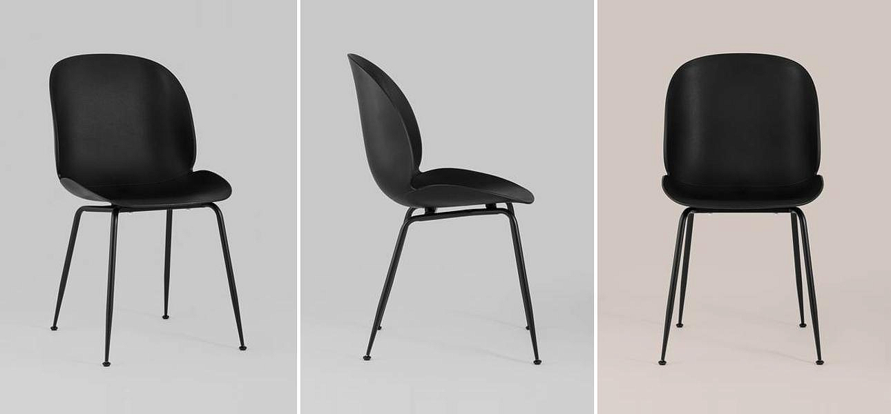 Стул Пластиковый Черный цвет Vendramin Chair Стул Пластиковый Черный цвет Vendramin Chair - Loft-Concept в Орле