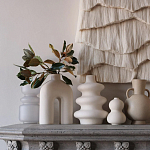 Светло-Бежевое Панно из нитей White Landscape Wall Hanging варинант исполнения - 2 | Loft Concept в Орле