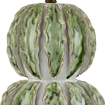 Настольная лампа с фактурным основанием с сочетании белого и зеленого цветов Festoon варинант исполнения - 1 | Loft Concept в Орле