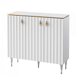 Консоль с дверками и белым рельефным фасадом Expanses of Beauty варинант исполнения - 1 | Loft Concept в Орле