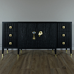 Большой Комод-буфет Elsa Dreams Black с ящиками варинант исполнения - 3 | Loft Concept в Орле