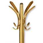 Вешалка золотого цвета с 4-мя крючками из пластика Curves Hangers варинант исполнения - 2 | Loft Concept в Орле