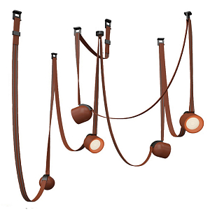 Комплект ременной трековой системы из 5 светильников Flos Wireline Lighting