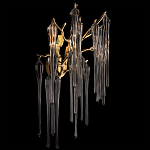 Бра с бронзовыми акцентами и прозрачными стеклянными каплями Droplet Bra варинант исполнения - 2 | Loft Concept в Орле