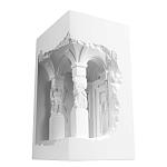 Встраиваемый в стену гипсовый светильник под покраску с колоннами и арками в античном стиле Antiquity Athena варинант исполнения - 6 | Loft Concept в Орле