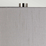 Настольная лампа с цилиндрическим абажуром и прозрачным стеклянным основанием Quintiesse варинант исполнения - 6 | Loft Concept в Орле