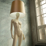 Лампа MANNEQUIN LAMP с абажуром изгибы тела варинант исполнения - 7 | Loft Concept в Орле