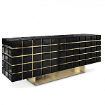 Дизайнерский комод в сочетании черного и золотого цвета Nubian варинант исполнения - 1 | Loft Concept в Орле