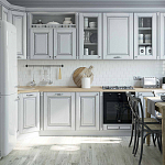 Угловая кухня в стиле Прованс из массива дерева Colombe Provence Kitchen Set варинант исполнения - 1 | Loft Concept в Орле