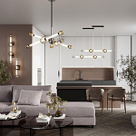 Светодиодная люстра Rovelly Black варинант исполнения - 4 | Loft Concept в Орле