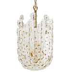 Подвесной светильник декорированный цветами из стекла Lightness of Flowers варинант исполнения - 1 | Loft Concept в Орле