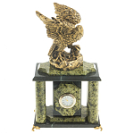 Часы настольные из натурального камня с декором в виде орла Eagle Stone Clock варинант исполнения - 8 | Loft Concept в Орле