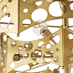 Люстра фигурная золотого цвета Corrugated Panels варинант исполнения - 2 | Loft Concept в Орле