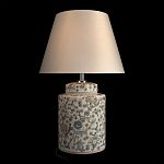 Настольная лампа цилиндрическая с цветочной росписью Lamp Flower Painting варинант исполнения - 3 | Loft Concept в Орле
