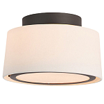 Потолочный светильник с круглым хлопковым абажуром Frosted Diffuser варинант исполнения - 1 | Loft Concept в Орле