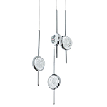 Люстра с 4-мя плафонами из хрустального шара Crystal Bubbles Chrome Hanging Lamp варинант исполнения - 2 | Loft Concept в Орле