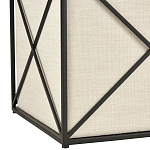 Пуф бежевый с черной металлической рамой Beige Pouf варинант исполнения - 2 | Loft Concept в Орле