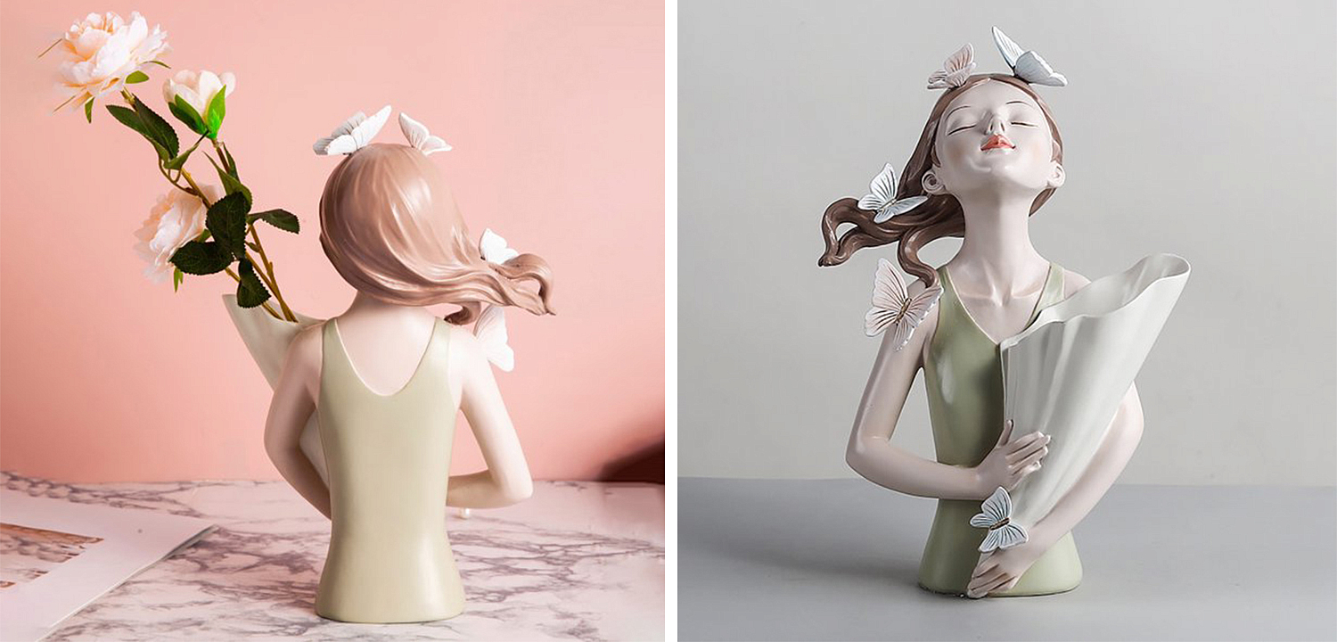 Статуэтка Butterfly Girl Vase Статуэтка Butterfly Girl Vase - Loft-Concept в Орле