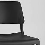 Пластиковый стул на ножках из массива бука Ferret Black 4 шт варинант исполнения - 8 | Loft Concept в Орле