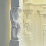 Встраиваемый в стену гипсовый светильник под покраску с колоннами и арками в античном стиле Antiquity Athena варинант исполнения - 13 | Loft Concept в Орле